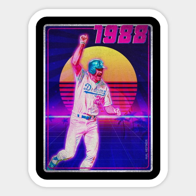 GIBBY 1988 VAPORWAVE Sticker by HalHefner